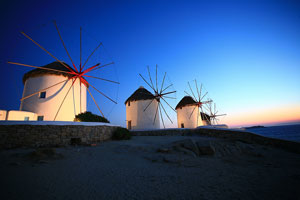 Les moulins  vent de Mykonos