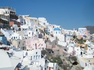 Panorama du centre de Santorin