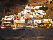 Le port d'Oia Santorin