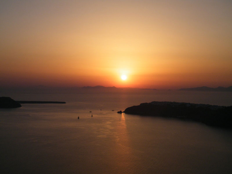Santorini Coucher de Soleil
