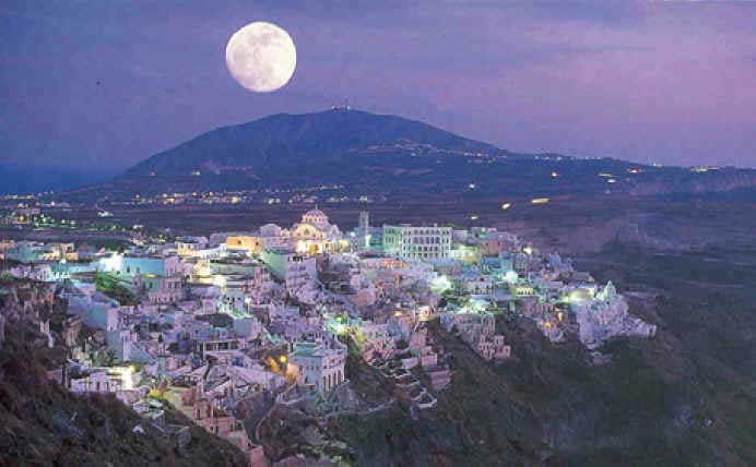 Santorini la nuit