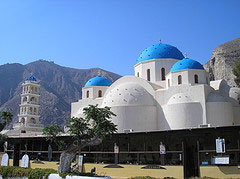 L’Eglise de Agia Eirini à Perissa, Santorini