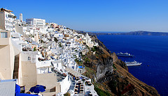 Vue de Fira, Santorini