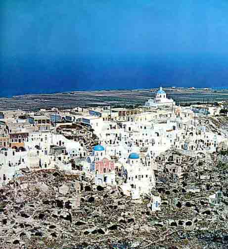 Le bourg de Thira à la fin des années ‘80
