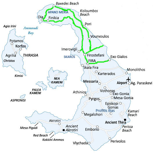 Excursions à Santorini: Itinéraire Firà-Oia