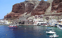 Le port d'Ammoudi Oia, Santorini