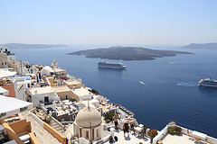 Vue de la Caldeira depuis Fira, Santorini